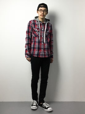 ナカニシアキラさん（メンズ・172cm）の冬コーディネート