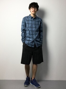 ナカニシアキラさん（メンズ・172cm）の冬コーディネート