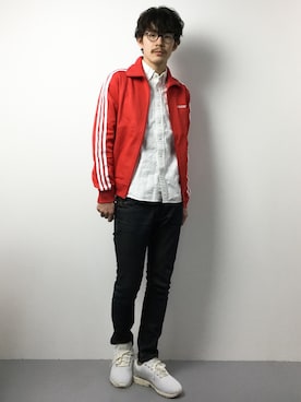 ナカニシアキラさん（メンズ・172cm）の冬コーディネート