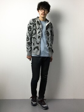 ナカニシアキラさん（メンズ・172cm）の冬コーディネート