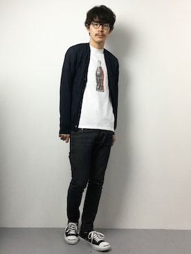 ナカニシアキラさん(メンズ・172cm)の冬コーディネート