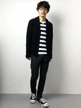 ナカニシアキラさん（メンズ・172cm）の冬コーディネート