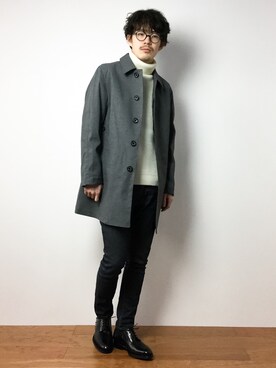 「ACANTHUS（アカンサス）のアイテム」を使った、ナカニシアキラさん（メンズ・172cm）の冬コーディネート