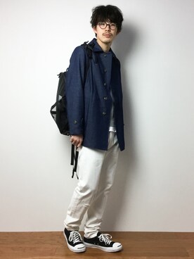 「SHIPS GENERAL SUPPLY（シップスジェネラルサプライ）のアイテム（ジャケット/アウター）」を使った、ナカニシアキラさん（メンズ・172cm）の冬コーディネート