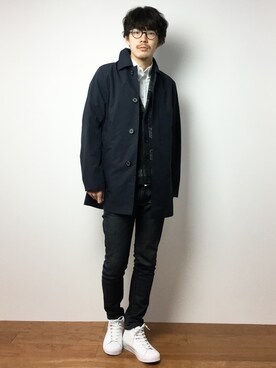 ナカニシアキラさん(メンズ・172cm)の冬コーディネート