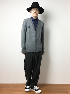 ナカニシアキラさん（メンズ・172cm）の冬コーディネート