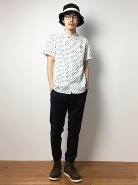 ナカニシアキラさん（メンズ・172cm）の冬コーディネート