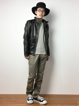 ナカニシアキラさん(メンズ・172cm)の冬コーディネート