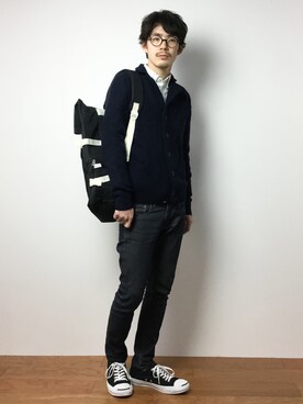 ナカニシアキラさん（メンズ・172cm）の冬コーディネート
