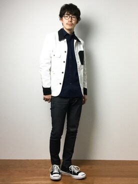 ナカニシアキラさん（メンズ・172cm）の冬コーディネート