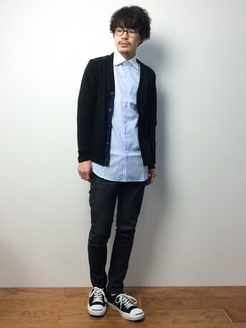 ナカニシアキラさん（メンズ・172cm）の冬コーディネート