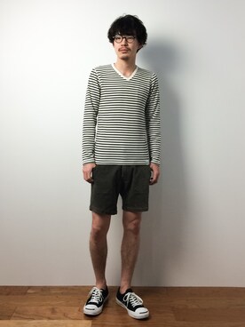 「DOWBL（ダブル）のアイテム」を使った、ナカニシアキラさん（メンズ・172cm）の冬コーディネート