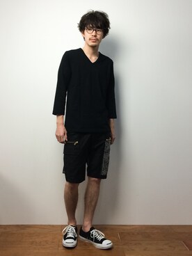 ナカニシアキラさん（メンズ・172cm）の冬コーディネート