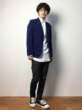 ナカニシアキラさん（メンズ・172cm）の冬コーディネート