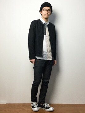 ナカニシアキラさん（メンズ・172cm）の冬コーディネート