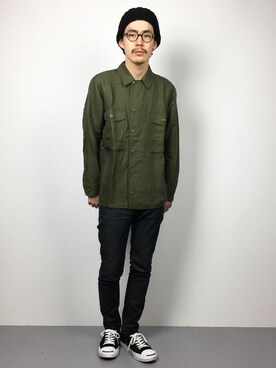 ナカニシアキラさん（メンズ・172cm）の春コーディネート