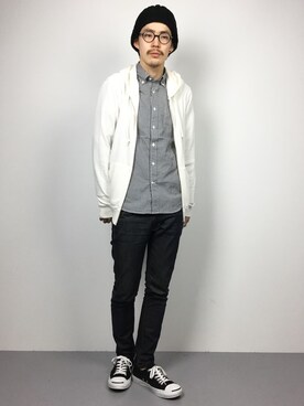 ナカニシアキラさん（メンズ・172cm）の春コーディネート