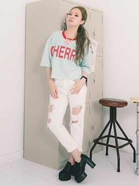 「damege」｜La Femme Chicさん（レディース・158cm）の春コーディネート