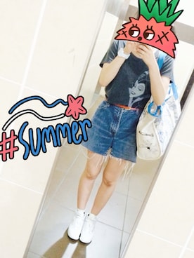 かほ みさん(レディース・162cm)の夏コーディネート