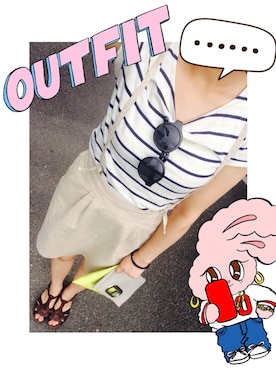 かほ みさん（レディース・162cm）の夏コーディネート