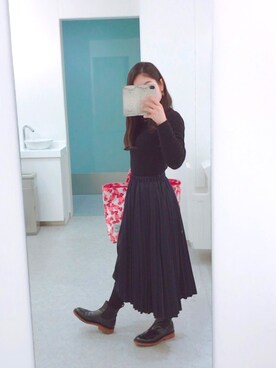 「DOUCAＬ'Ｓ（ドゥーカルス）のアイテム（シューズ）」を使った、PON!さん（レディース・153cm）の冬コーディネート