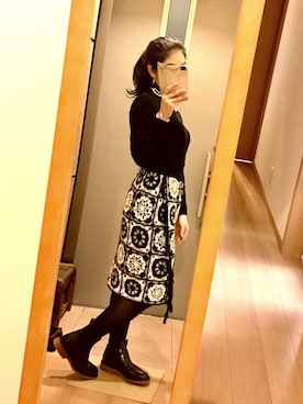 「DOUCAＬ'Ｓ（ドゥーカルス）のアイテム（シューズ）」を使った、PON!さん（レディース・153cm）の冬コーディネート