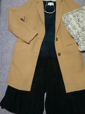 「one after another NICE CLAUP（ワンアフターアナザーナイスクラップ）のアイテム（チェスターコート）」を使った、たんままさん（レディース・152cm）の春コーディネート