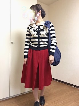 「tocco（トッコ）のアイテム（シューズ）」を使った、m!u.さん（レディース・153cm）の春コーディネート