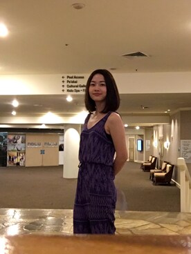 「ROXY（ロキシー）のアイテム（ワンピース/ドレス）」を使った、Twiggyさん（レディース・158cm）の春コーディネート