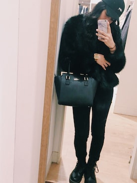 「H&M DIVIDED（エイチアンドエム　ディヴァイデッド）のアイテム（その他アウター）」を使った、Sさん（レディース・168cm）の冬コーディネート