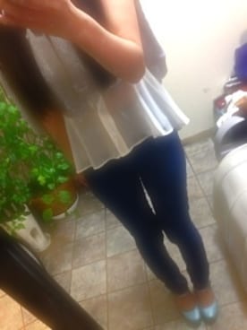 「透け素材」｜「アイテム（シャツ/ブラウス）」を使った、ゆちゃんさん（レディース・162cm）の春コーディネート