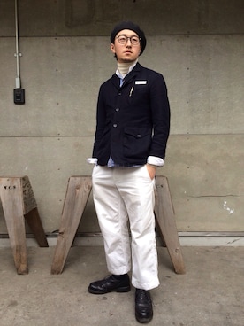 「basque beret（バスクベレー）のアイテム」を使った、Yudaiさん（メンズ・168cm）の冬コーディネート