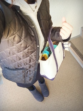 「L.L.Bean（エルエルビーン）のアイテム（財布/小物）」を使った、800さん（レディース・158cm）の秋コーディネート