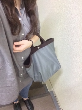 「レースアップシューズ」｜「アイテム（チュニック）」を使った、800さん（レディース・158cm）の秋コーディネート