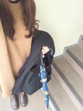 「I.D.E.A international（イデアインターナショナル）のアイテム」を使った、800さん（レディース・158cm）の冬コーディネート