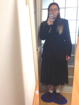 「モンクシューズ」｜「アイテム（ジャケット/アウター）」を使った、みひろさん（レディース・159cm）の秋コーディネート