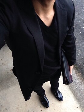 「アイテム（クラッチバッグ、その他）」を使った、yuuさん（メンズ・172cm）の冬コーディネート