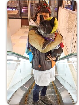 「WILD THINGS（ワイルドシングス）のアイテム（ダウンジャケット/コート）」を使った、chanobuさん（レディース・156cm）の冬コーディネート