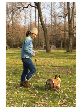 「ojaga design（オジャガデザイン）のアイテム（アクセサリー）」を使った、chanobuさん（レディース・156cm）の冬コーディネート