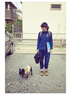 「ojaga design（オジャガデザイン）のアイテム（アクセサリー）」を使った、chanobuさん（レディース・156cm）の春コーディネート