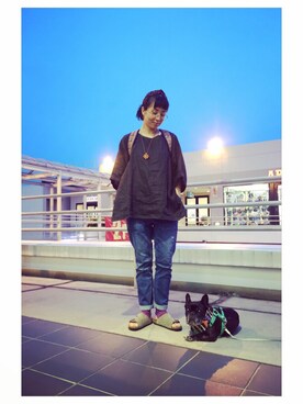 「ojaga design（オジャガデザイン）のアイテム（アクセサリー）」を使った、chanobuさん（レディース・156cm）の夏コーディネート