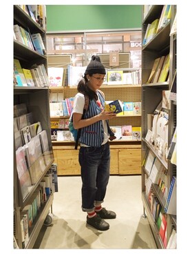 「MANASTASH（マナスタッシュ）のアイテム（帽子）」を使った、chanobuさん（レディース・156cm）の夏コーディネート