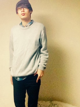 「UNIQLOコーデ」｜RYOさん（メンズ・180cm）の冬コーディネート