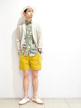 「pants」｜「アイテム（その他アウター）」を使った、URBANRESEARCHTAIWANさん（メンズ・173cm）の夏コーディネート