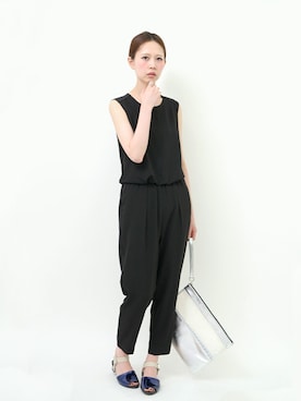 「KBF（ケイビーエフ）のアイテム（つなぎ/オールインワン）」を使った、URBANRESEARCHTAIWANさん（レディース・165cm）の夏コーディネート
