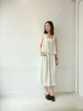「KBF（ケイビーエフ）のアイテム（つなぎ/オールインワン）」を使った、URBANRESEARCHTAIWANさん（レディース・165cm）の夏コーディネート