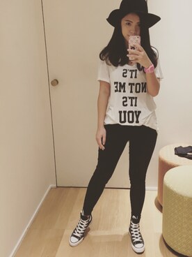 「アイテム（アナログ腕時計、ピンク系）」を使った、Fish.L910さん（レディース・160cm）の秋コーディネート