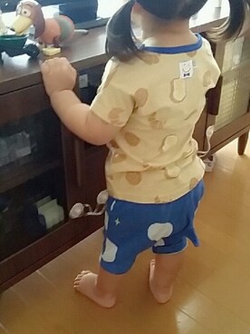 「MoL（モル）のアイテム（パンツ）」を使った、k*さん（キッズ・80cm）の夏コーディネート