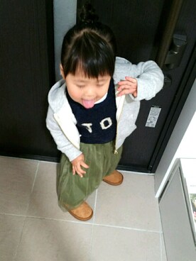 k*さん（キッズ・90cm）の秋コーディネート