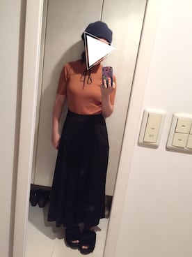 「OSMOSIS（オズモーシス）のアイテム（ハンチング/ベレー帽）」を使った、コトさんさん（レディース・157cm）の秋コーディネート